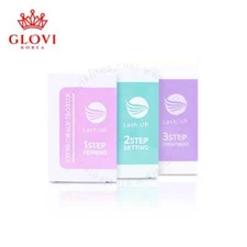 LashUp Eyelash Perm and Brow Lift Step 1 Step 2 Step 3 / Perming Setting Essence