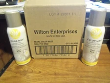 6 Ct Wilton 1.5 Oz PEARL Color Mist Food Color Spray For Cakes Cupcakes Cookies