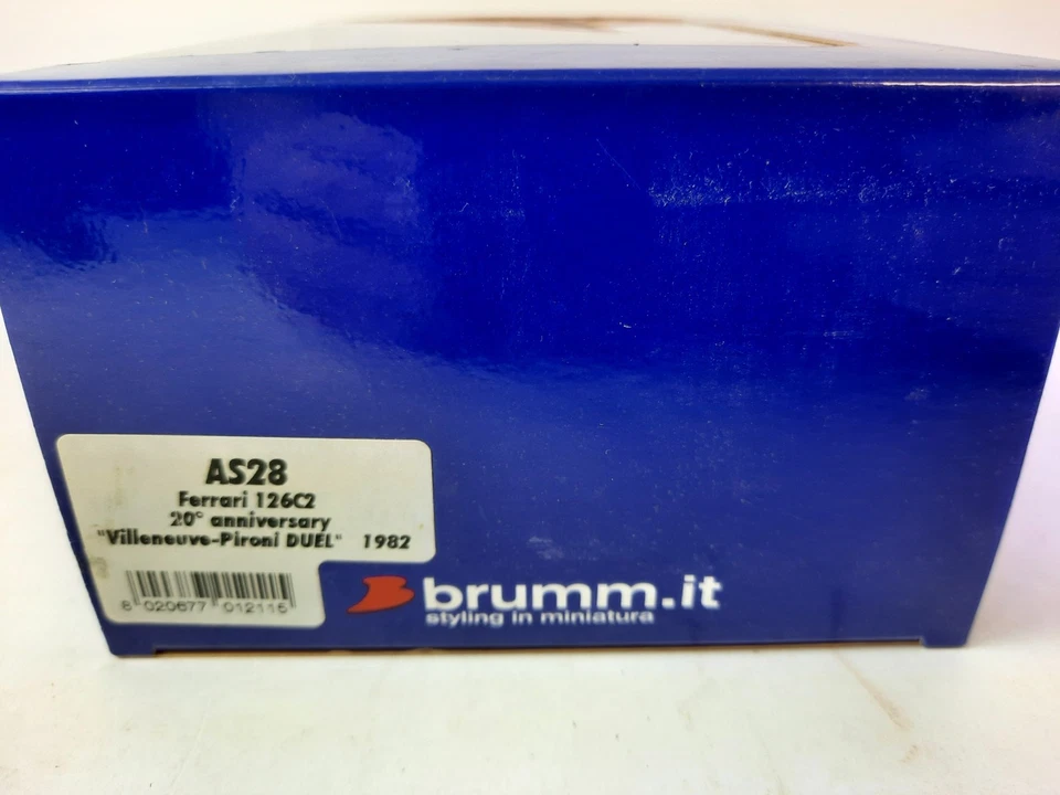 Brumm Ferrari 126 C2 #27 Villeneuve + #28 Pironi DUEL Imola 1982 1/43 AS28 - Immagine 3 di 3