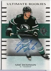2025-26 Ultimate Rookies Sam Dickinson #168 Sharks Auto SN# /299