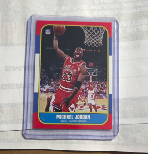 Fleer 1986-87 Fleer #23 Michael Jordan Rookie Card Chicago Bulls NBA Basketball