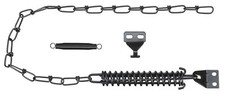 Spring & Chain Door Stop, Black - N349-241