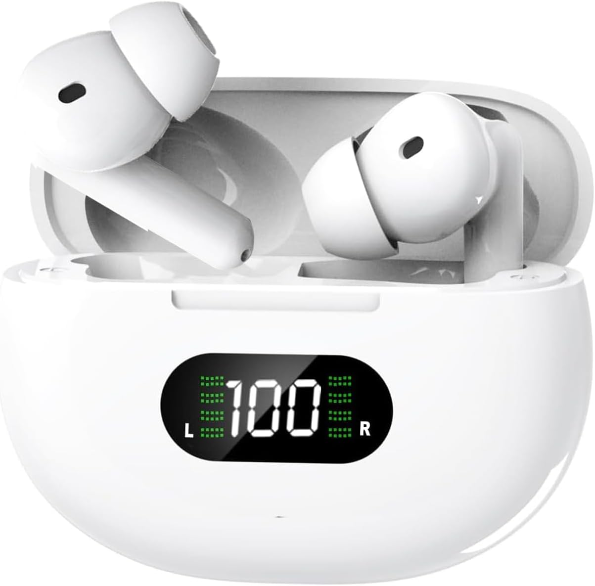 Wireless Bluetooth Earbuds with Noise Cancellation IPX7 Waterproof Sport In-Ear Headphones