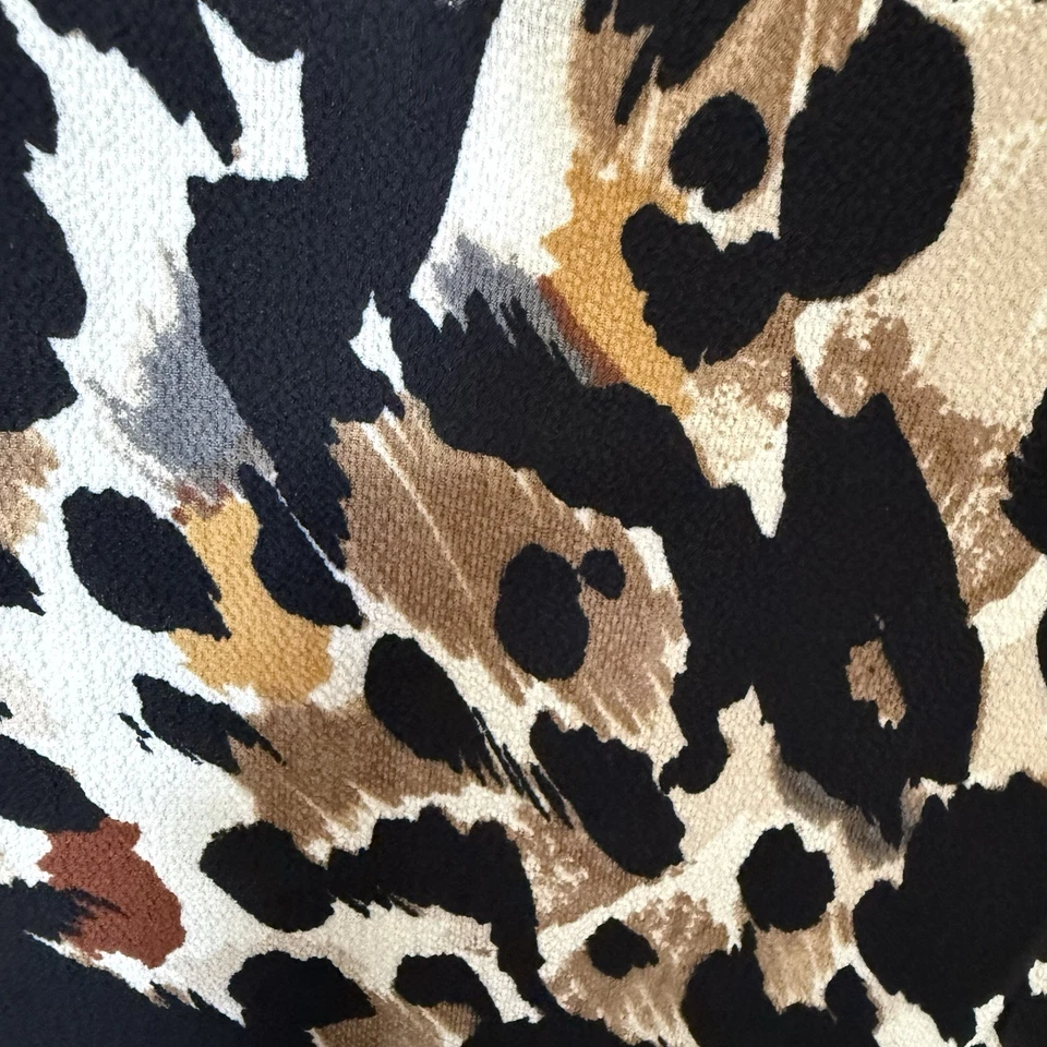 Lux II Women’s 14 NWT Leopard Animal Print Sleeveless Dress Party Sexy Choker - Image 3 of 4