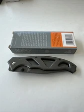 Gerber Paraframe II TI Gray Fine Edge Pocket Knife Overall 8.25” Model 22-08450