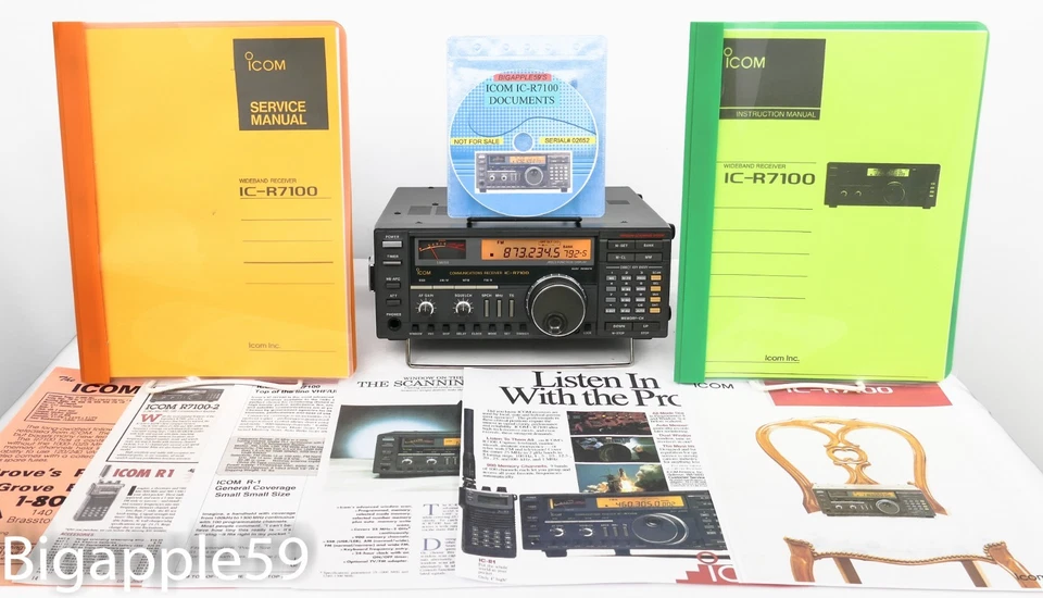 Receptor de radio FM Icom IC-R7100 VHF UHF 25 MHz -1999 MHz recepción **DESBLOQUEADO** Foto 2 de 4