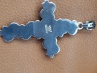 Silver Cross Pendant With Mother of Pearl Made in Mexico  — photo 4