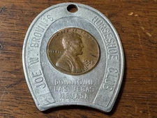 T2: Joe W. Brown's Horseshoe Club Las Vegas Encased Penny