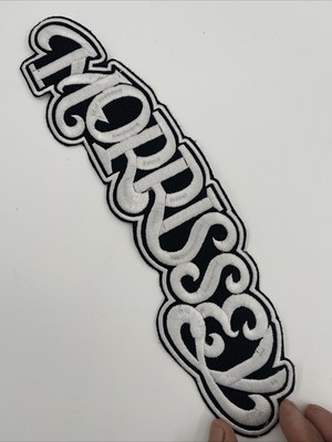 Morrissey Logo XLG Back Patch: Quality Embroidery, Sew On, 12 1/2  X 3 