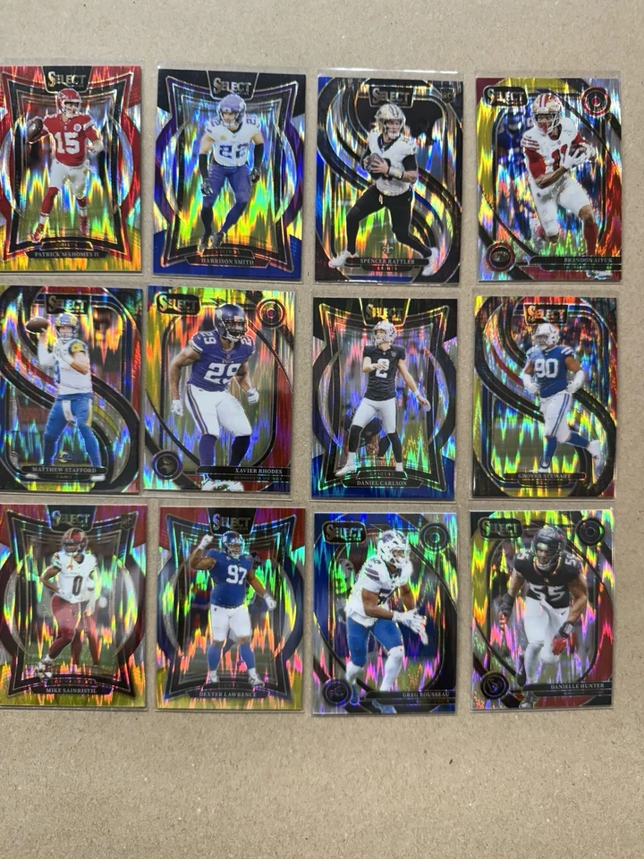 ✅ Gran Lote de Fútbol Americano de la NFL, Novatos, Paralelos Azules, Lote de 60+ Tarjetas, Maye, Penix Foto 3 de 4