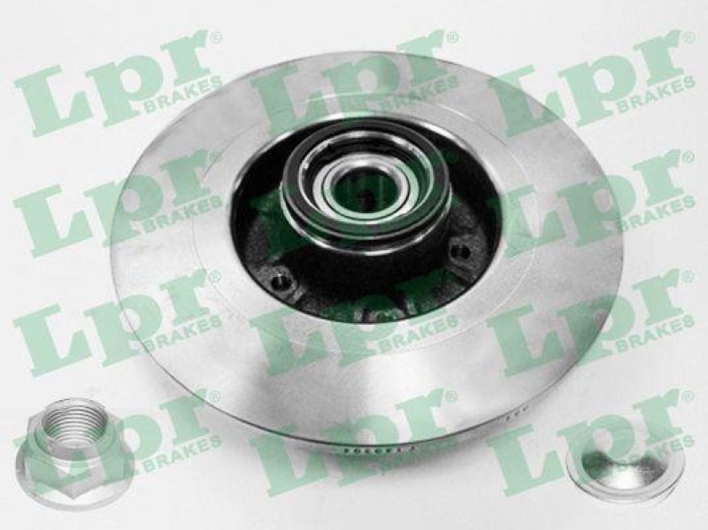 Disques de frein arrière pleins avec roulement intégré pour Renault Laguna 2