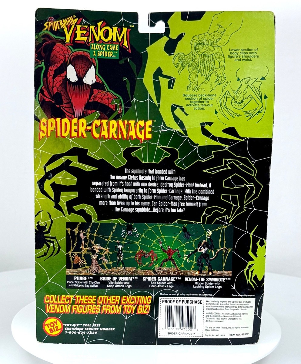 ToyBiz Spider-man Venom Along Came a Spider Carnage Action Figure