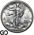 1929-S Walking Liberty Half Dollar, Lustrous Low Mintage Gem BU++ Key Date