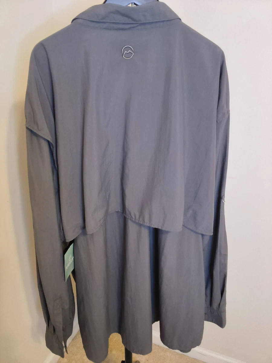 Equipo de pesca al aire libre Magellan Laguna Madre para hombre 4XL gris UPF 30 relajado LS
