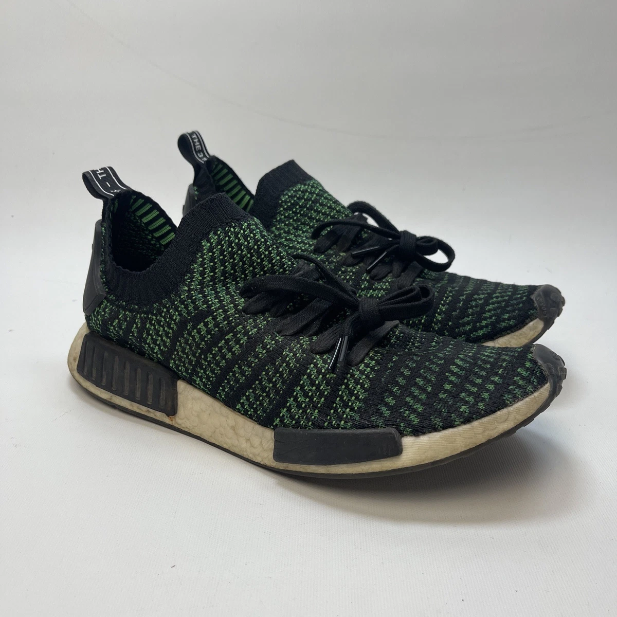 adidas gazelle silver green womens NMD_R1 STLT Primeknit Core Black / Noble Green / Bold Green | Adidas