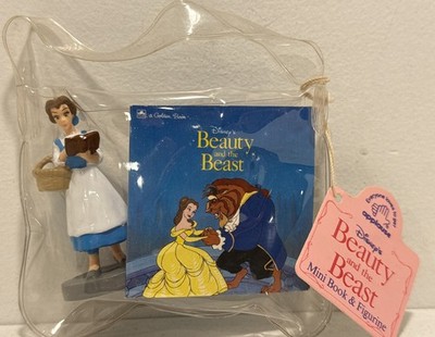 Vintage 1991 Beauty And The Beast Mini Golden Book With Purse Figurine NWT