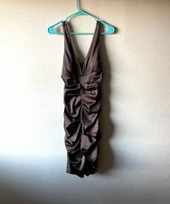 XSCAPE brown fancy dress SIZE 10. CL-904