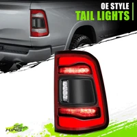 Chrome Red LED Passenger Tail Light Taillight Replacement for Ram 1500 19-24
