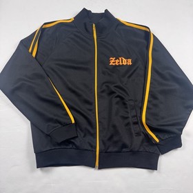 Chaqueta Nintendo Vintage Hombres Grande Negra Zelda Old School Link NES Game Boy Y2K