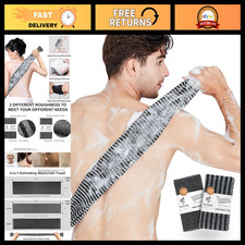 Exfoliating Body Scrubber  Back Washer - Japanese Wash Cloth Towel for Men  Wo
