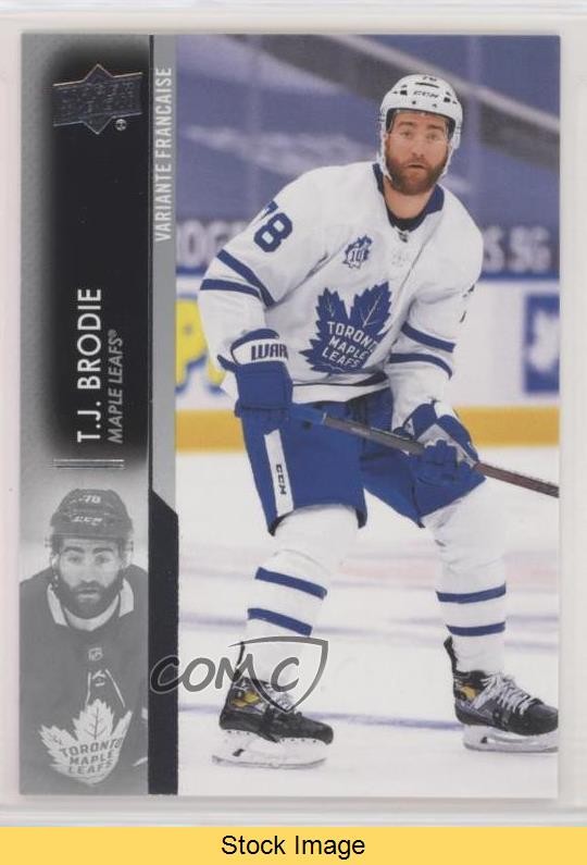 2021-22 Upper Deck Series 1 French TJ Brodie #166 READ 8tn