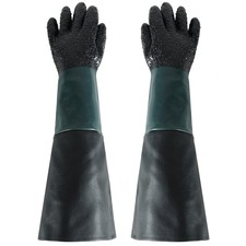 ATPEAM Rubber Sandblasting Gloves - 23.6 Heav...