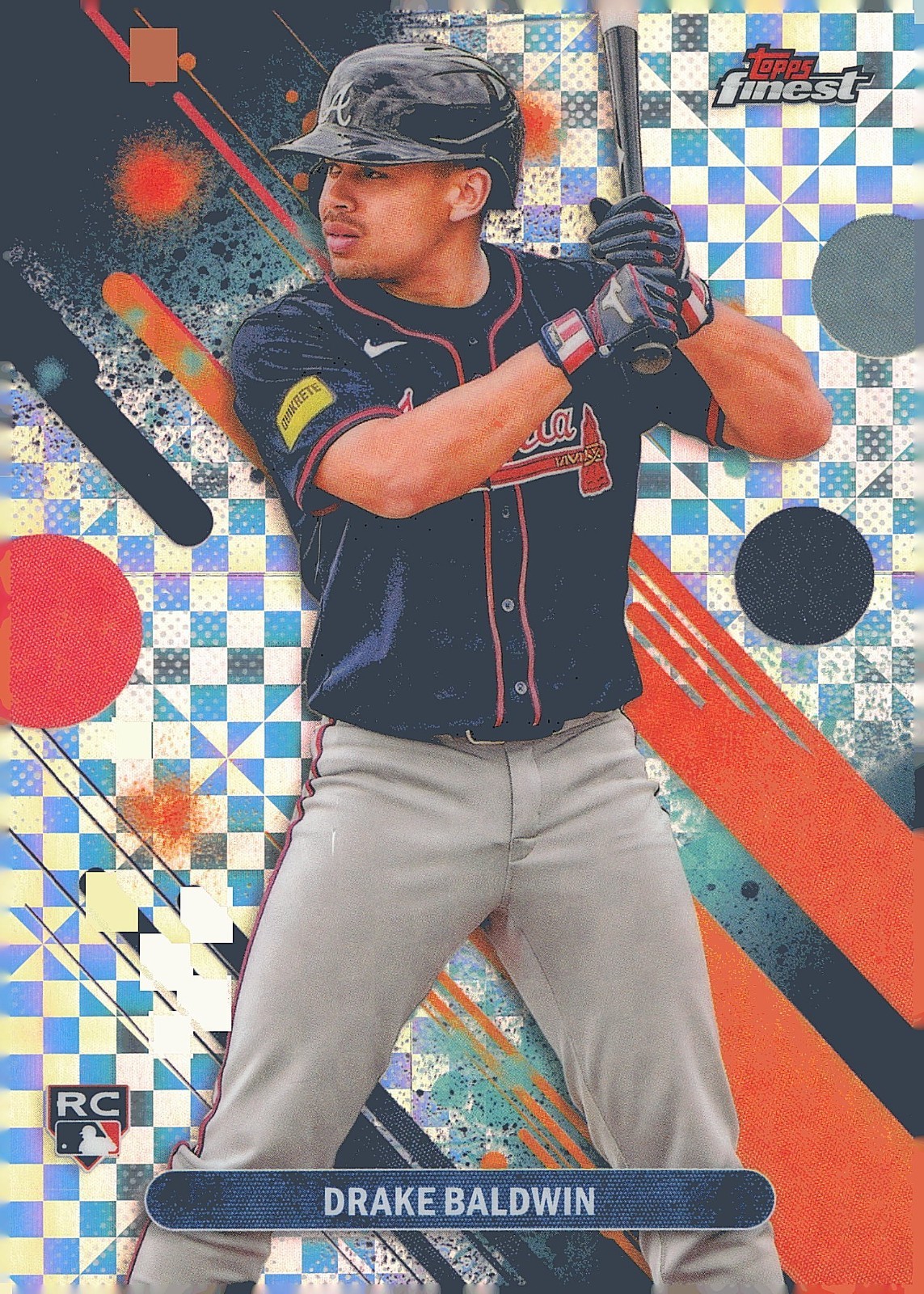 2025 Topps Finest - Common Drake Baldwin #21 Refractor (RC) Atlanta Braves