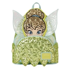 LOUNGEFLY DISNEY TINKERBELL SEQUIN MINI BACKPACK - RARE - NEW W/ TAGS