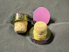 WHISTLE PIG  Summer Stock Pit Viper Iridescent Cork And Metal Bottle Stoppers