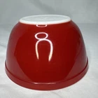 PYREX  1 1/2 QT #402 PRIMARY Red Mixing Bowl Super Bright & Shiny!