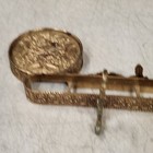 Vintage antique brass ornate cup and saucer holder — photo 6