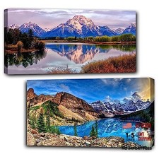 2 Pack Diamond Painting Kits  Large 5D DIY Diamond Painting Kits Mountain Lake