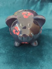 Nat West Piggy Bank With Stopper Black And Red