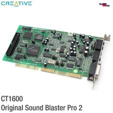 Original Creative Labs Sound Blaster Pro 2 CT1600 16 Audio ISA 16-Bit Card DOS