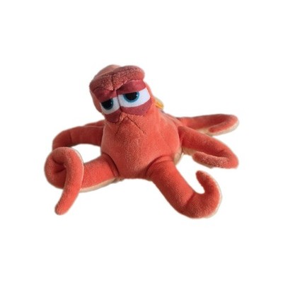 Bandai Disney Nemo Finding Dory HANK the Octopus Orange  7'' Plush Beanie Toy 