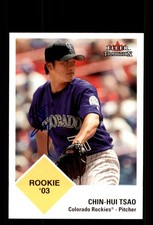 Signed Baseball Card Auto Chin-Hui Tsao 2003 Fleer Tradition Update #U287