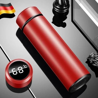 500ml Edelstahl Thermosflasche LED Temperaturanzeige Vakuum Isolierbecher