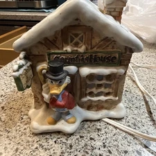 Schmid Scrooge McDuck Christmas Carol Lighted House