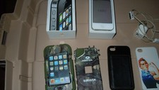 Apple iPhone 4s Unlocked Please read below CDMA GSM,box,charger,cord,cases 3 