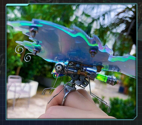 Butterfly 3D Mechanical Model Self Assembling Metal Miniature DIY Set Toy - Picture 21 of 21