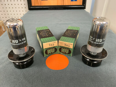 2x National Union 7A5 Beam Power Amplifier - NOS - NIB - Sencore TC162 Tested