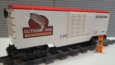 Custom Train Custom Outdoor Man Boxcar -PLEASE READ ITEM DESCRIPTION-