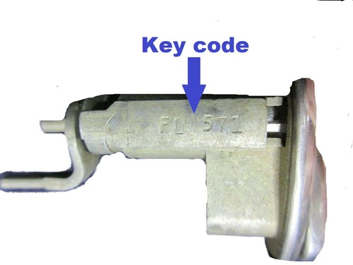 1952-1958 Ford Spare Ignition Door Key Cut to your Code FL500-FL749 - Picture 2 of 2