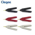 6PCS IC SMD Alligator Kelvin Test Clamp Clip Gold Plated Copper 3 Colors