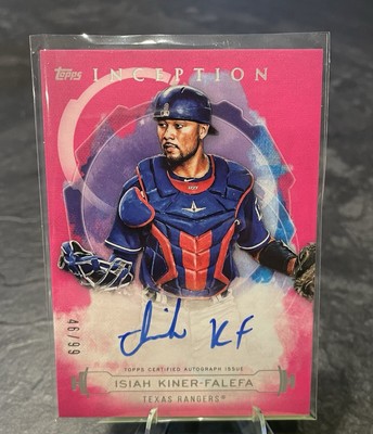 Isiah Kiner-Falefa Auto /99 2019 Topps Inception - RES-IKF Rookies & Emerg Stars