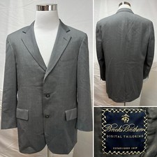 Brooks Brothers Men's 41R Gray 3-Button Wool Blazer Suit Jacket Sport Coat