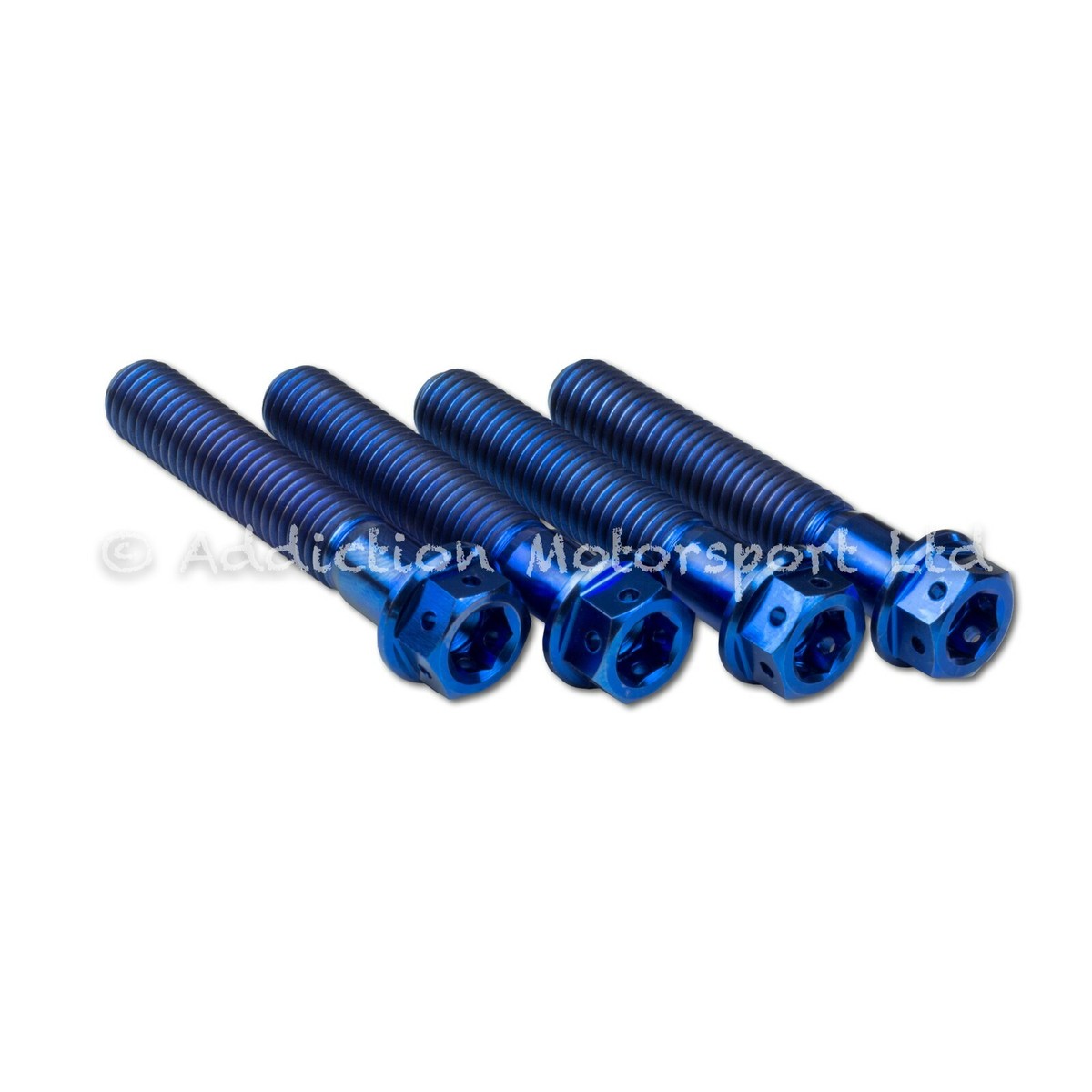 Blue Titanium Front Fork Pinch Screws Bolt M8x45 for