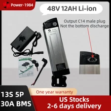 48V 12Ah 1000W EBIKE Battery Pack Lithium-ion BMS Electric Bicycle li-ion Cycle