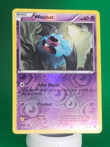 Woobat 71/162 Pokemon TCG BREAKthrough Reverse Holo Karte - Bild 4 von 5