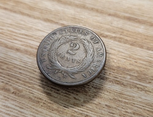 1870 2-Cent Piece - Semi-Key Date - Final Year of Issue - Great Historical Coin! - Picture 4 of 4